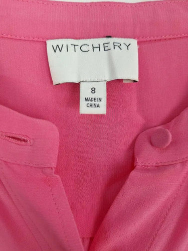 Witchery Relaxed Fuchsia Pink Shirt Size 8 by SwapUp-Online Second Hand Store-Online Thrift Store