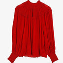 Witchery Romantic Crimson Ruffle Neck Shirt Size 8 by SwapUp-Online Second Hand Store-Online Thrift Store