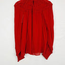 Witchery Romantic Crimson Ruffle Neck Shirt Size 8 by SwapUp-Online Second Hand Store-Online Thrift Store