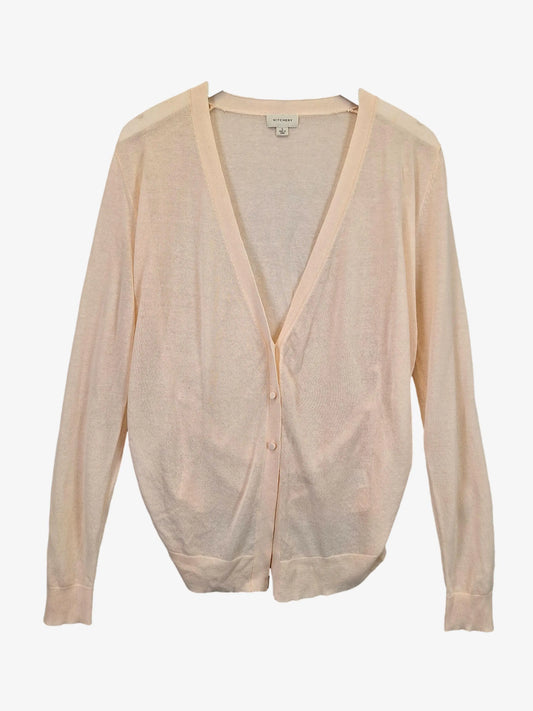 Witchery Ruched Side Sheer Knit Cardigan Size S by SwapUp-Online Second Hand Store-Online Thrift Store