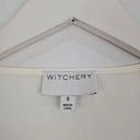 Witchery Sheer Scoop Hem Longsleeve Top Size 8 by SwapUp-Online Second Hand Store-Online Thrift Store