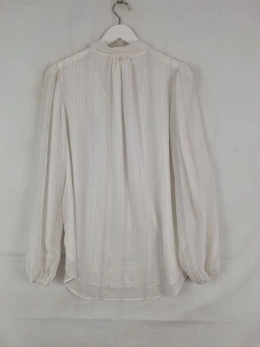Witchery Sheer Shimmer Stripe Blouse Size 14 by SwapUp-Online Second Hand Store-Online Thrift Store