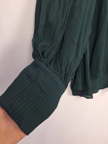 Witchery Shirred Semi Sheer Flowy Top Size 10 by SwapUp-Online Second Hand Store-Online Thrift Store