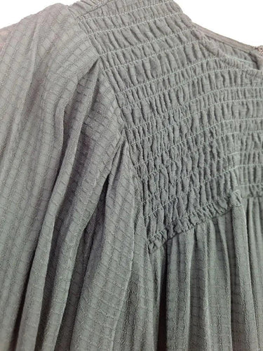 Witchery Shirred Semi Sheer Flowy Top Size 10 by SwapUp-Online Second Hand Store-Online Thrift Store