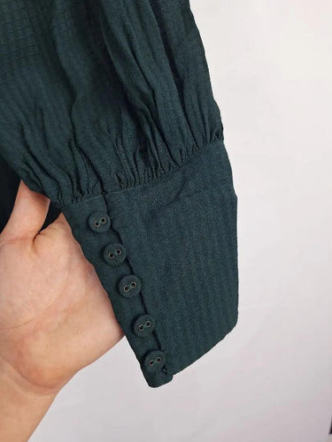 Witchery Shirred Semi Sheer Flowy Top Size 10 by SwapUp-Online Second Hand Store-Online Thrift Store