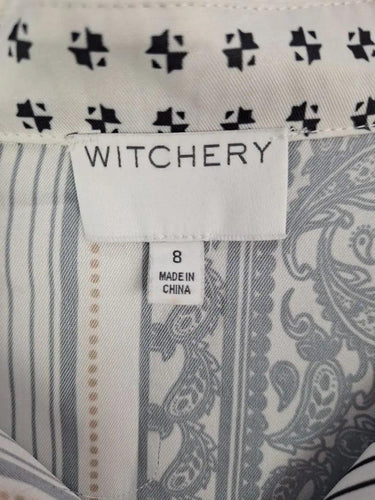 Witchery Smart Paisley Pattern Shirt Shirt Size 8 by SwapUp-Online Second Hand Store-Online Thrift Store