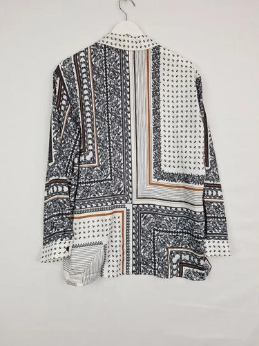 Witchery Smart Paisley Pattern Shirt Shirt Size 8 by SwapUp-Online Second Hand Store-Online Thrift Store