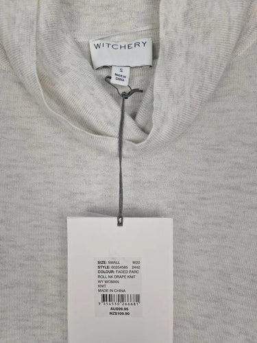 Witchery Soft Grey Roll Neck Jumper Size S by SwapUp-Online Second Hand Store-Online Thrift Store