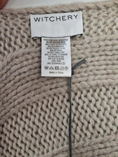 Witchery Stone Chunky Knit Scarf Size OSFA by SwapUp-Online Second Hand Store-Online Thrift Store