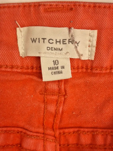 Witchery Stretch Faded Look Mini Shorts Size 10 by SwapUp-Online Second Hand Store-Online Thrift Store