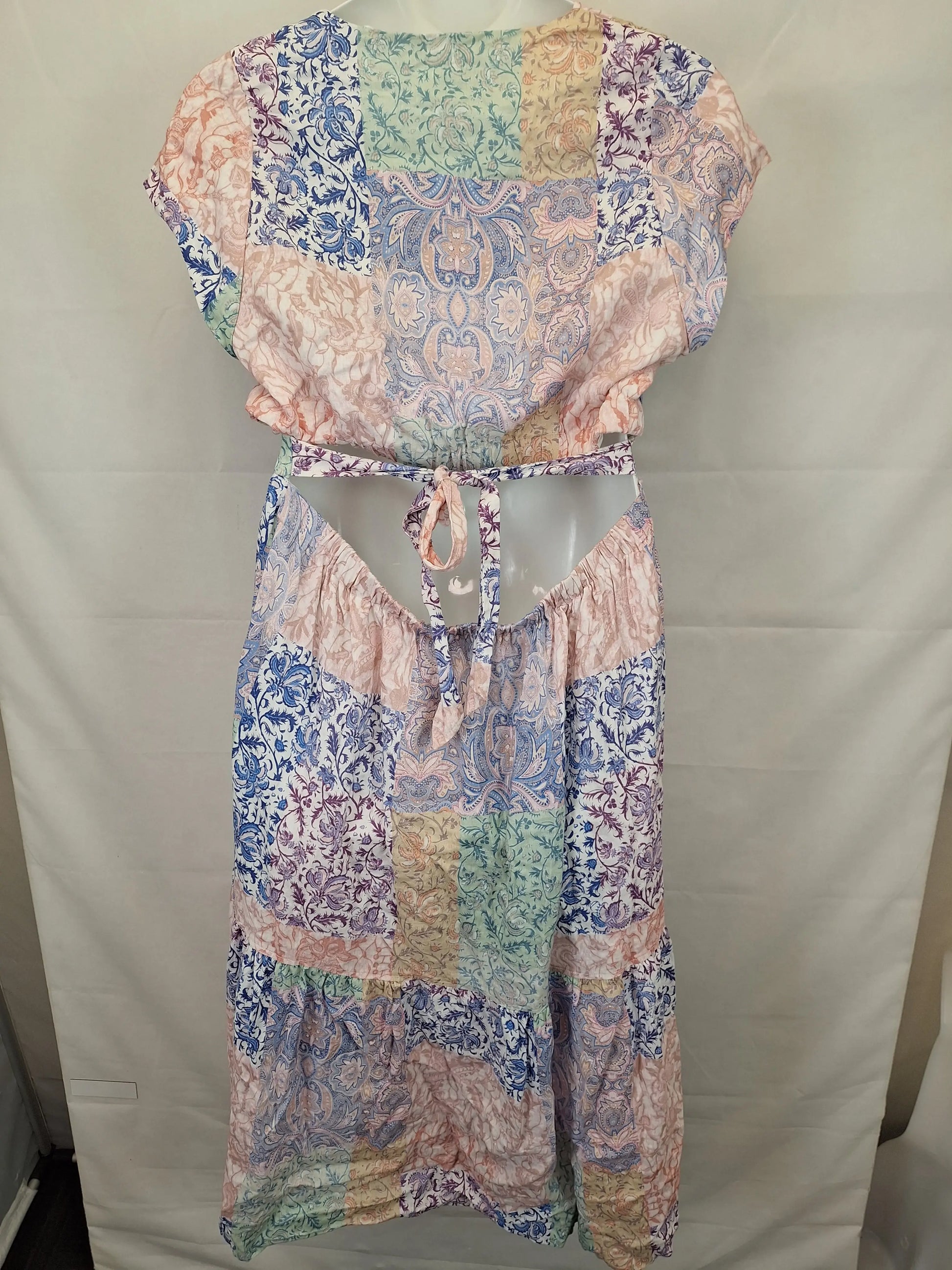 Witchery Summer Cutout Boho Linen Maxi Dress Size 16 by SwapUp-Online Second Hand Store-Online Thrift Store