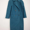 Witchery Teal Textured Trench Style Coat Size 6 by SwapUp-Online Second Hand Store-Online Thrift Store