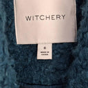 Witchery Teal Textured Trench Style Coat Size 6 by SwapUp-Online Second Hand Store-Online Thrift Store