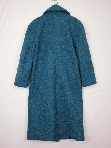 Witchery Teal Textured Trench Style Coat Size 6 by SwapUp-Online Second Hand Store-Online Thrift Store