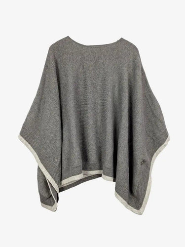 Witchery Thick Dark Grey Open Sided Poncho Top Size OSFA by SwapUp-Online Second Hand Store-Online Thrift Store