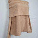 Witchery Toffee Fold Over Knit Top Size S by SwapUp-Online Second Hand Store-Online Thrift Store