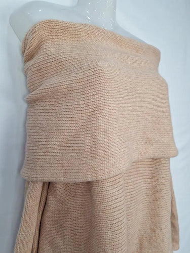 Witchery Toffee Fold Over Knit Top Size S by SwapUp-Online Second Hand Store-Online Thrift Store