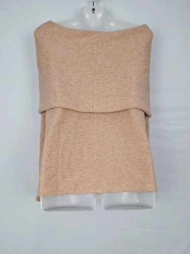 Witchery Toffee Fold Over Knit Top Size S by SwapUp-Online Second Hand Store-Online Thrift Store