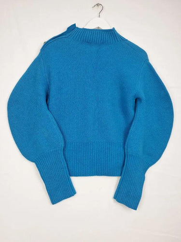 Witchery Vibrant Blue Shoulder Button Jumper Size S by SwapUp-Online Second Hand Store-Online Thrift Store