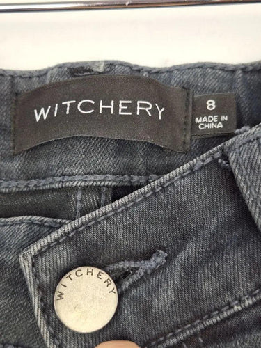 Witchery Washed Black Skinny Jeans Size 8 by SwapUp-Online Second Hand Store-Online Thrift Store