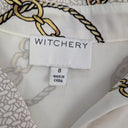 Witchery White Relaxed Chain Shirt Size 8 by SwapUp-Online Second Hand Store-Online Thrift Store