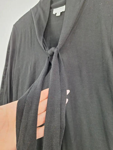 Witchery Wool Blend Loose Neck Tie Top Size 8 by SwapUp-Online Second Hand Store-Online Thrift Store