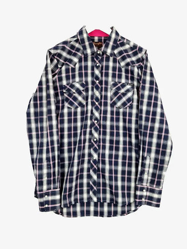 Wrangler Checked Press Stud Western Shirt Size 14 by SwapUp-Online Second Hand Store-Online Thrift Store