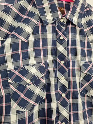 Wrangler Checked Press Stud Western Shirt Size 14 by SwapUp-Online Second Hand Store-Online Thrift Store