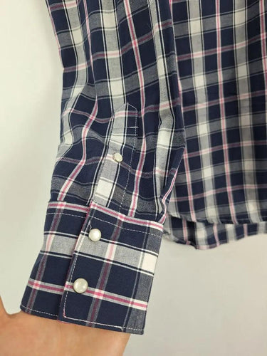 Wrangler Checked Press Stud Western Shirt Size 14 by SwapUp-Online Second Hand Store-Online Thrift Store