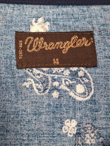 Wrangler Paisley Western Style Shirt Size 14 by SwapUp-Online Second Hand Store-Online Thrift Store