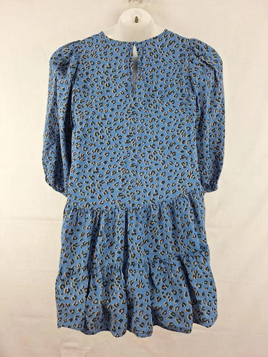 Zara Animal Print Tiered Mini Dress Size L by SwapUp-Online Second Hand Store-Online Thrift Store