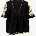 Zara Effortless V Neck Top Size XS by SwapUp-Online Second Hand Store-Online Thrift Store