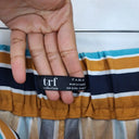 Zara Everyday Mustard Stripe Relaxed Fit Pants Size S by SwapUp-Online Second Hand Store-Online Thrift Store