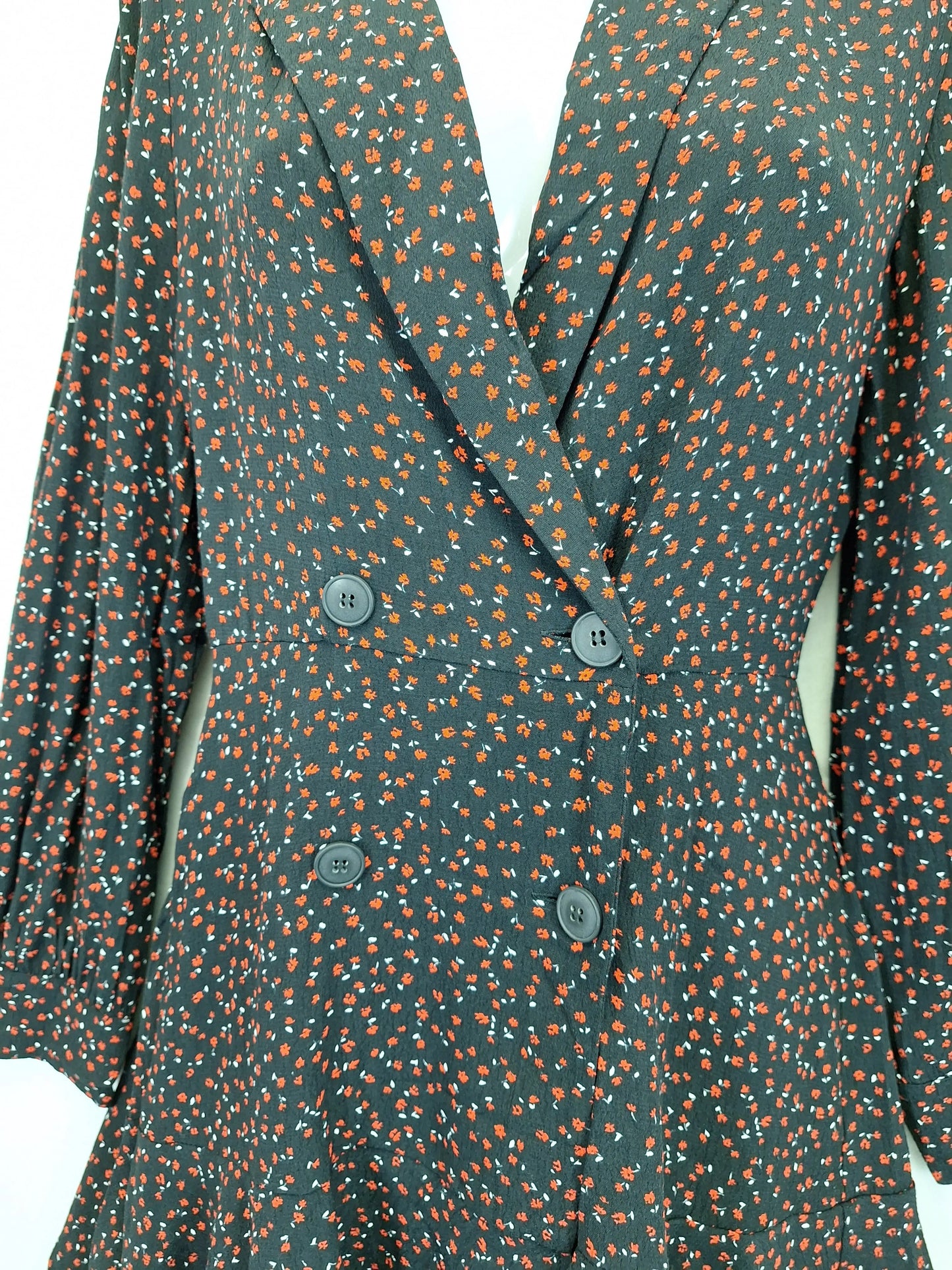 Zara Floral Collar Playsuit Size S by SwapUp-Online Second Hand Store-Online Thrift Store