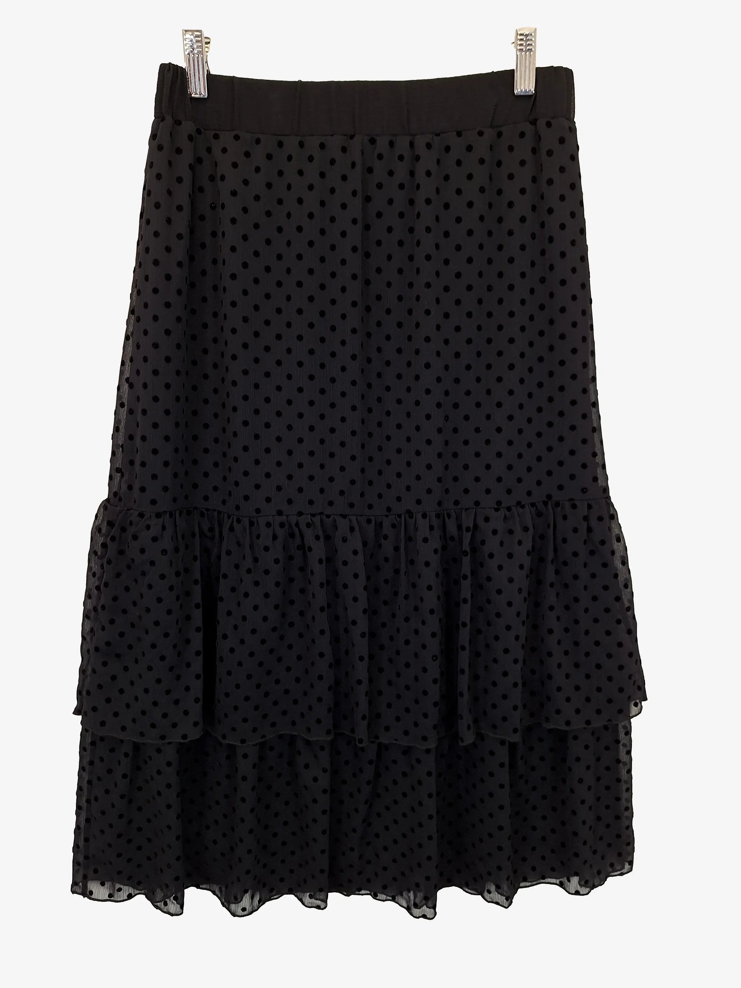 Polka dot hotsell ruffle skirt zara