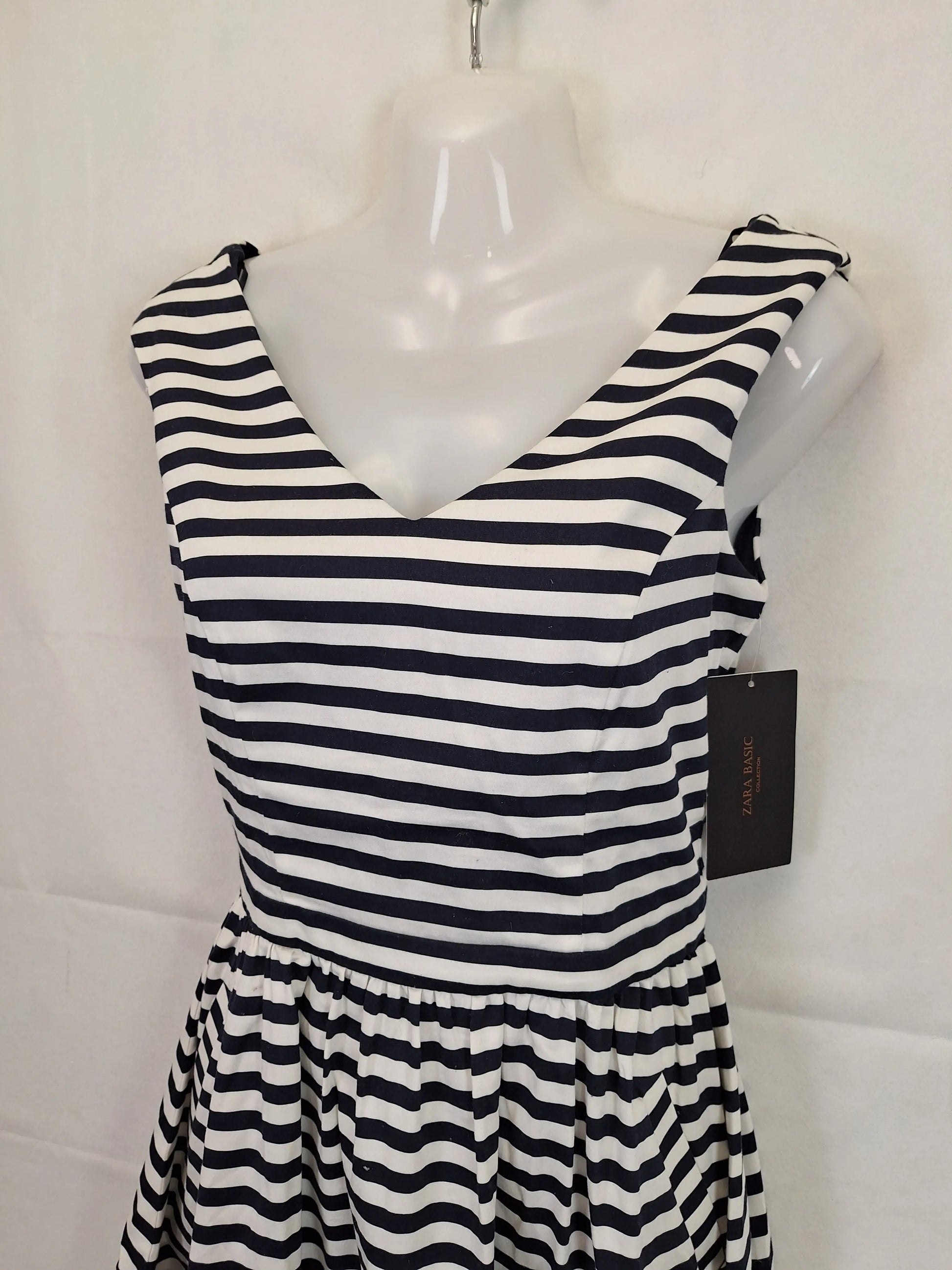 Zara Staple Striped Midi Dress Size XS by SwapUp-Online Second Hand Store-Online Thrift Store
