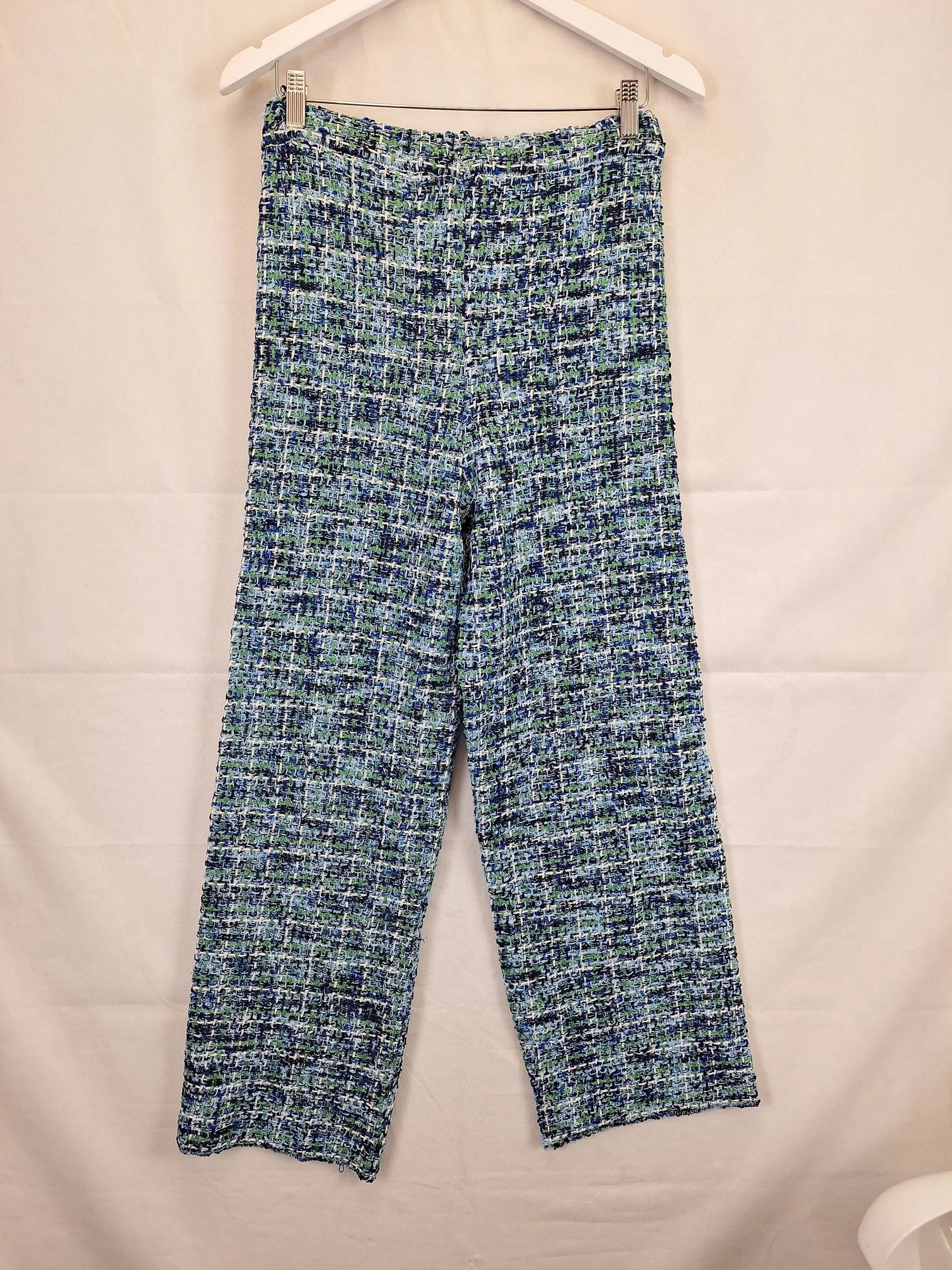 Zara Stylish Textured Knit Pants Size M by SwapUp-Online Second Hand Store-Online Thrift Store