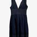 Zimmerman Elegant V Neck Denim Mini Dress Size 12 by SwapUp-Online Second Hand Store-Online Thrift Store