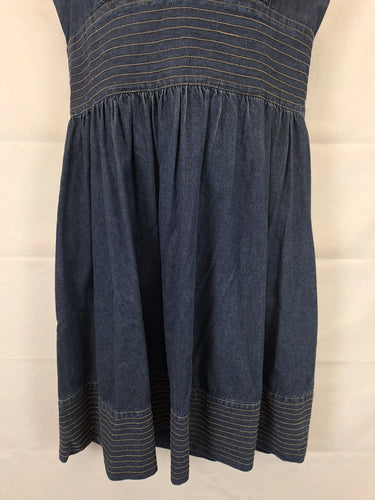 Zimmerman Elegant V Neck Denim Mini Dress Size 12 by SwapUp-Online Second Hand Store-Online Thrift Store
