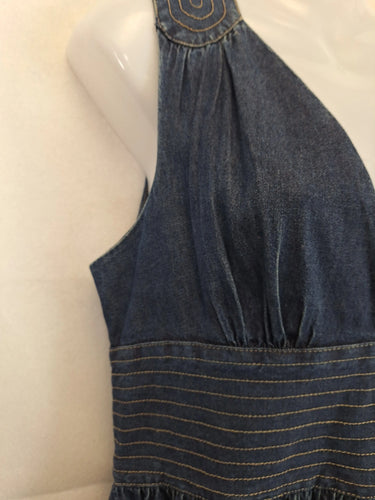 Zimmerman Elegant V Neck Denim Mini Dress Size 12 by SwapUp-Online Second Hand Store-Online Thrift Store