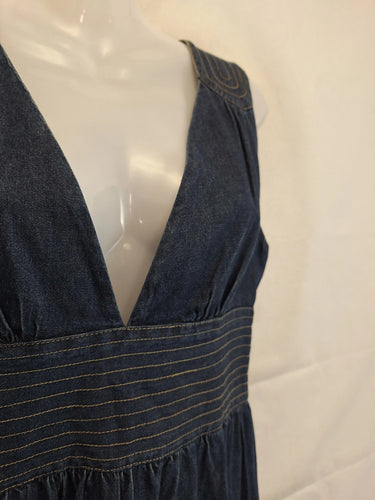 Zimmerman Elegant V Neck Denim Mini Dress Size 12 by SwapUp-Online Second Hand Store-Online Thrift Store
