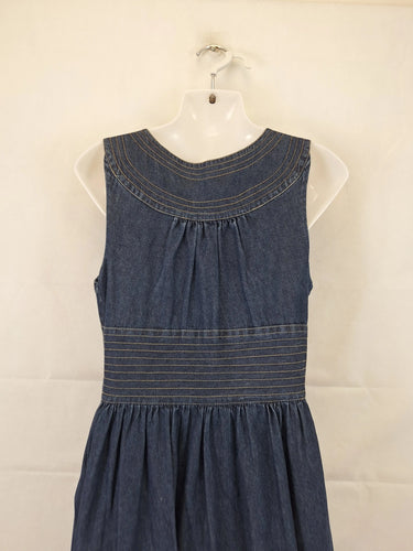 Zimmerman Elegant V Neck Denim Mini Dress Size 12 by SwapUp-Online Second Hand Store-Online Thrift Store