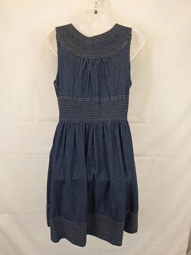 Zimmerman Elegant V Neck Denim Mini Dress Size 12 by SwapUp-Online Second Hand Store-Online Thrift Store