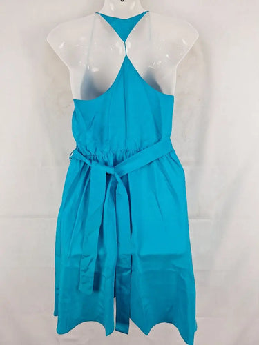 Zimmermann Aqua Racer Back Silk Party Mini Dress Size 8 by SwapUp-Online Second Hand Store-Online Thrift Store