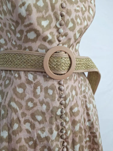 Zimmermann Blush Holiday Micro Button Dress Size 12 by SwapUp-Online Second Hand Store-Online Thrift Store