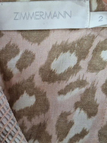 Zimmermann Blush Holiday Micro Button Dress Size 12 by SwapUp-Online Second Hand Store-Online Thrift Store
