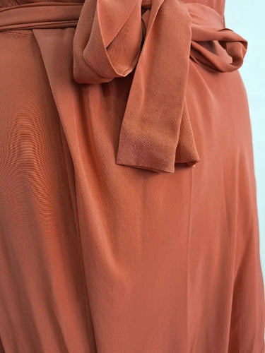 Zimmermann Elegant Clay Strapless Draped Midi Dress Size M by SwapUp-Online Second Hand Store-Online Thrift Store