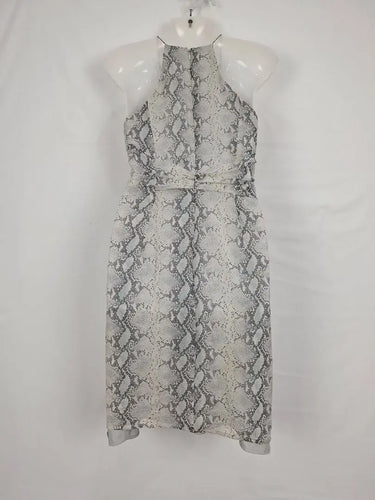 Zimmermann Python Draped Halter Neck Mini Dress Size M by SwapUp-Online Second Hand Store-Online Thrift Store