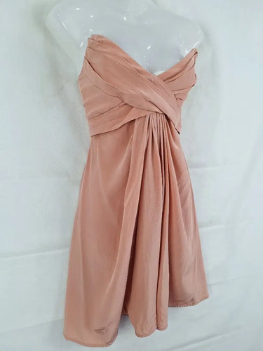 Zimmermann Rose Gold Silk Wrap Dress Size 4 by SwapUp-Online Second Hand Store-Online Thrift Store