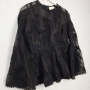 Zimmermann Silk Embroidered Peplum Blouse Size M by SwapUp-Online Second Hand Store-Online Thrift Store